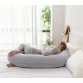 Cómoda almohada de embarazo de cuerpo completo